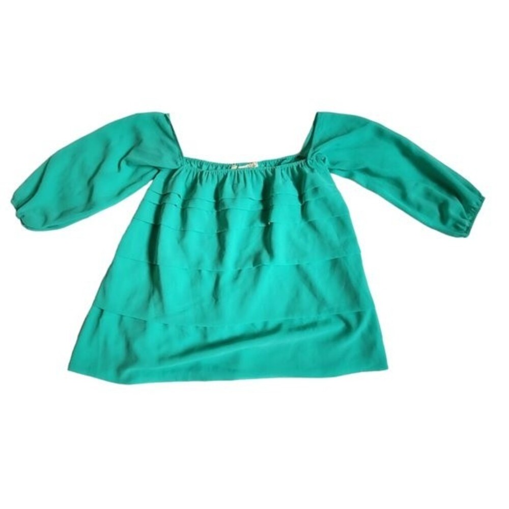Entro Green 3/4 Sleeve Off The Shoulder Top Size S